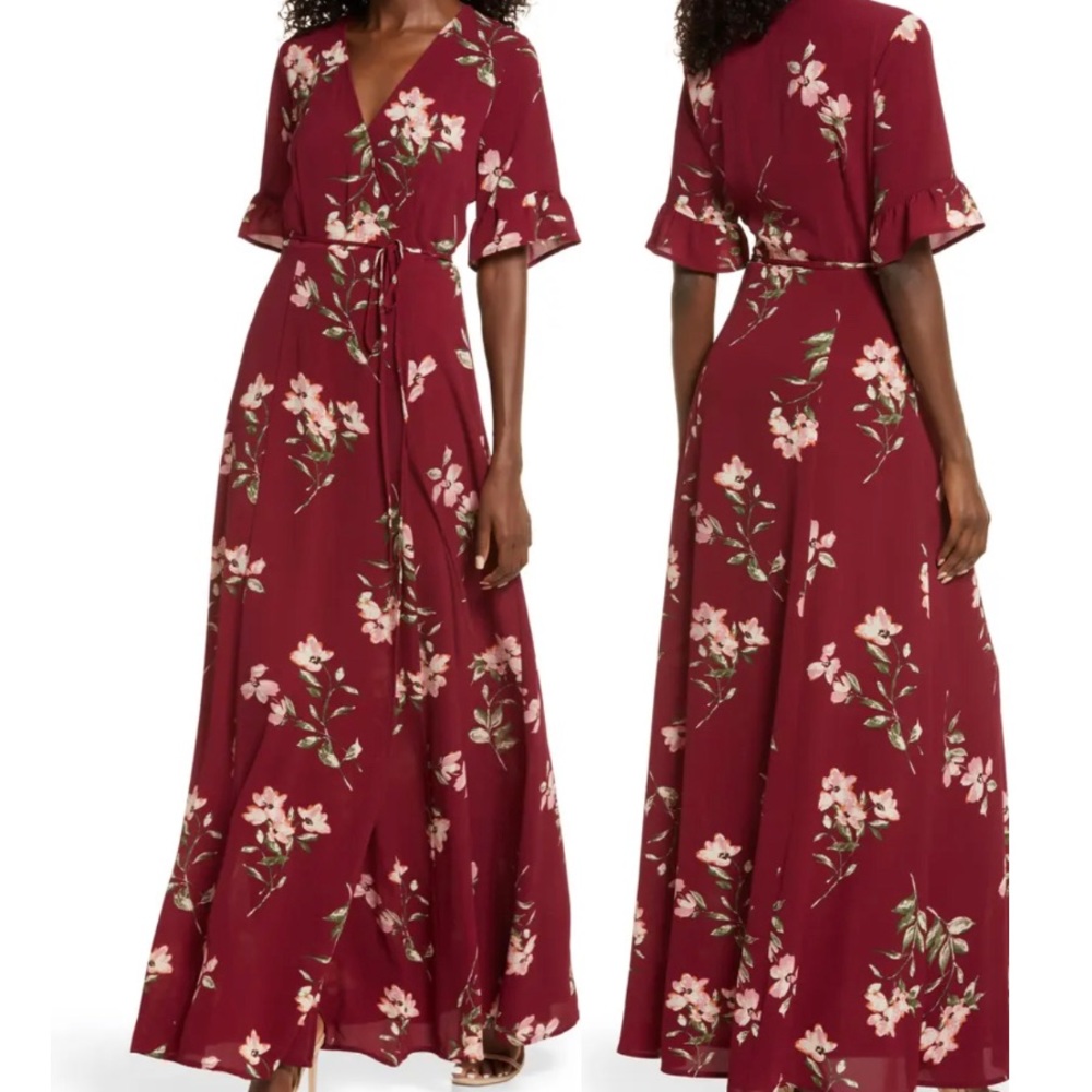 Lulus September sunset evening dress size S